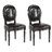 2 chaises de cuisine / salle &agrave; manger MEDAILLON - coloris noir image pub1