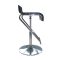 2 tabourets de bar / cuisine GLITTER ajustables  noirs