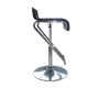 2 tabourets de bar / cuisine GLITTER ajustables  noirs image 2