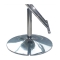 2 tabourets de bar / cuisine GLITTER ajustables  noirs