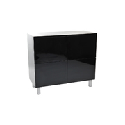Aparador de 4 puertas NEW YORK lacado negro image pub1