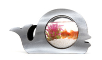 Aquarium design gris m&eacute;talilis&eacute; NEMO