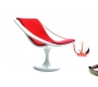 Bain de soleil design rouge et blanc SUNSET