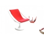 Bain de soleil design rouge et blanc SUNSET