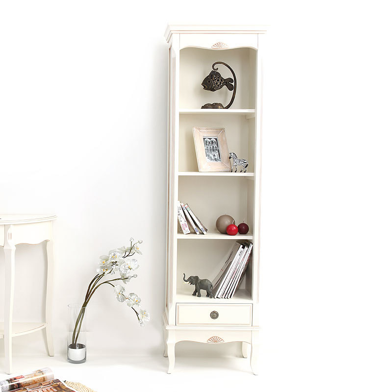 Biblioth&egrave;que baroque blanche BIANCA