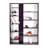 Biblioth&egrave;que design laqu&eacute;e violette VIXY