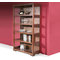 Biblioth&egrave;que en bois massif chocolat JAIRO