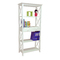 Bilbioth&egrave;que / &eacute;tag&egrave;re de rangement blanche en bois Cina