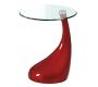 Bout de canap&eacute; / gu&eacute;ridon design COURBELLA - coloris rouge