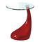 Bout de canap&eacute; / gu&eacute;ridon design COURBELLA - coloris rouge