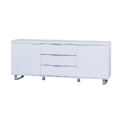 Buffet / bahut blanc  2 portes et 3 tiroirs LEA image pub1