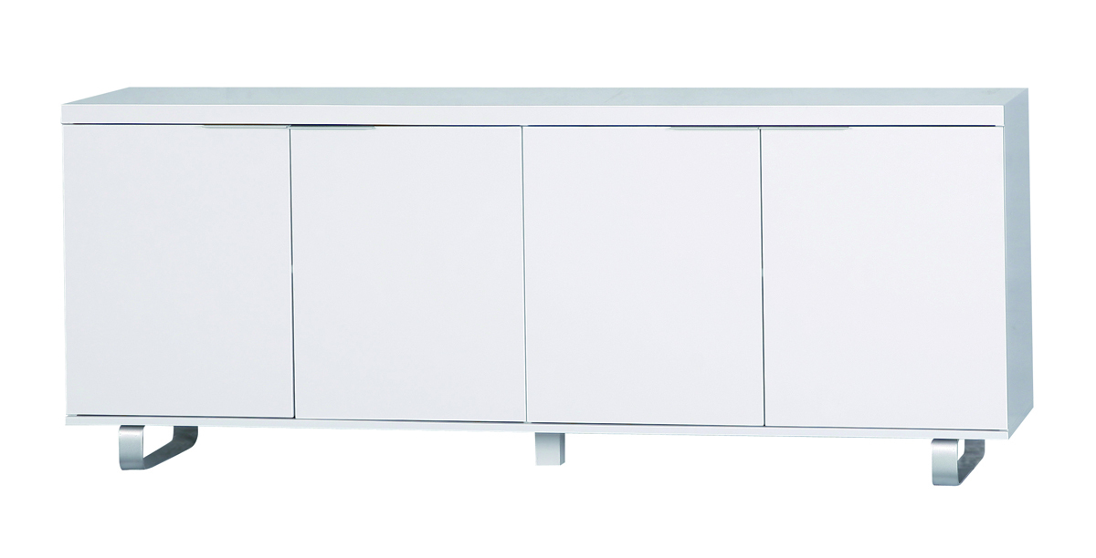 Buffet / bahut design LEA blanc 4 portes 