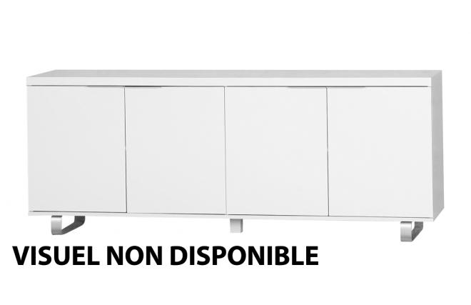 Buffet / bahut LEA design noir 4 portes 