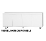 Buffet / bahut LEA design noir 4 portes 