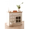Buffet baroque blanc 1 porte SOFIA