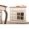 Buffet baroque blanc 1 porte SOFIA