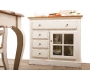 Buffet baroque blanc 1 porte SOFIA