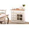 Buffet baroque blanc 1 porte SOFIA