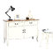 Buffet baroque blanc 2 portes 2 tiroirs ROSALA