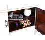 Buffet baroque blanc 2 portes 2 tiroirs ROSALA