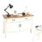 Buffet baroque blanc 2 portes 2 tiroirs ROSALA