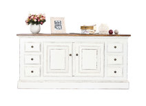 Buffet baroque blanc 2 portes SOFIA
