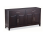 Buffet bas IRIS en ch&ecirc;ne malaisien - 4 portes, 2 tiroirs, coloris wenge image 1