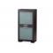 Buffet bas ISA 2 portes Verre D&eacute;poli - ch&ecirc;ne - coloris wenge