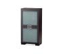 Buffet bas ISA 2 portes Verre D&eacute;poli - ch&ecirc;ne - coloris wenge image 1