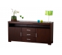 Buffet bas JAIRO 2 portes, 3 tiroirs - chene - coloris chocolat