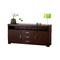 Buffet bas JAIRO 2 portes, 3 tiroirs - chene - coloris chocolat