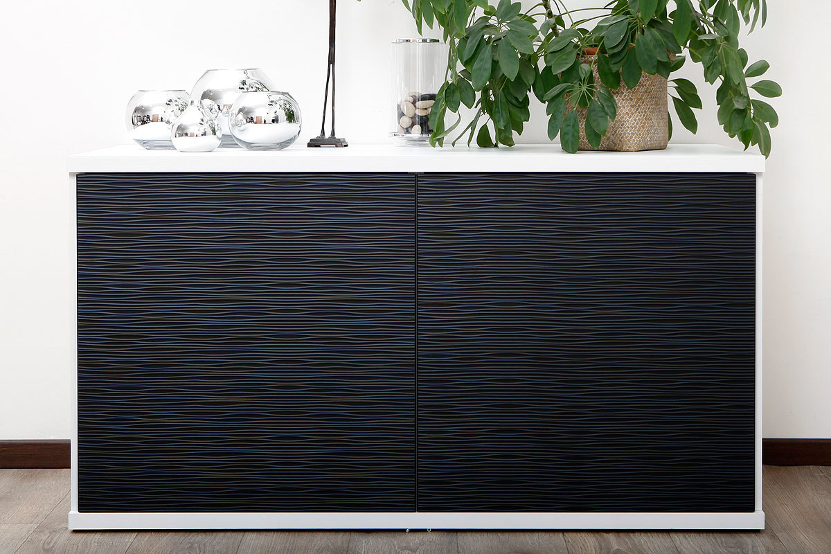 Buffet design blanc et noir SYMBIOSIS