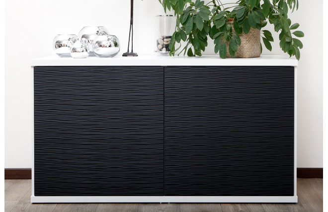Buffet design blanc et noir SYMBIOSIS