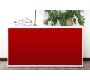 Buffet design blanc et rouge laqu&eacute; SYMBIOSIS