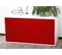 Buffet design blanc et rouge laqu&eacute; SYMBIOSIS