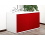 Buffet design blanc et rouge laqu&eacute; SYMBIOSIS