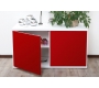 Buffet design blanc et rouge laqu&eacute; SYMBIOSIS