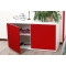 Buffet design blanc et rouge laqu&eacute; SYMBIOSIS
