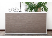Buffet design blanc et taupe SYMBIOSIS