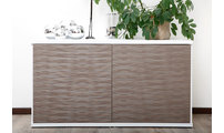 Buffet design blanc et taupe SYMBIOSIS