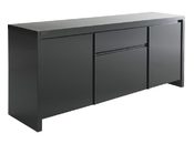 Buffet design laqu&eacute; noir WILSON