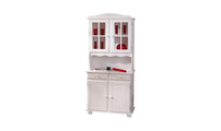 Buffet vaisselier 2 portes pin blanc MILENA