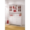 Buffet vaisselier 3 portes pin blanc MADALENA