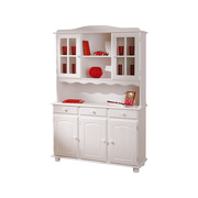 Buffet vaisselier 3 portes pin blanc MADALENA
