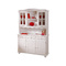 Buffet vaisselier 3 portes pin blanc MADALENA