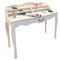 Bureau baroque blanc 1 tiroir LOUISA