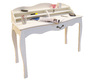 Bureau baroque blanc 1 tiroir LOUISA