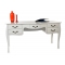 Bureau Baroque blanc 5 tiroirs Louisa