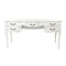 Bureau Baroque blanc 5 tiroirs Louisa
