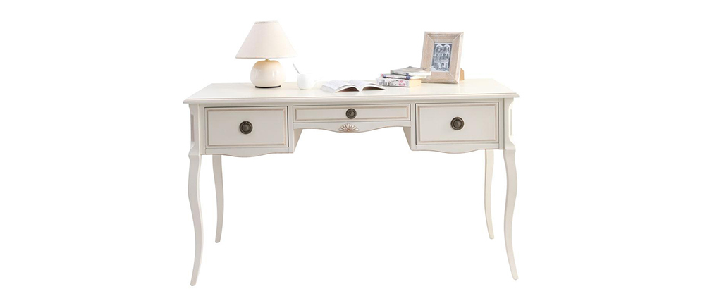Bureau baroque blanc BIANCA